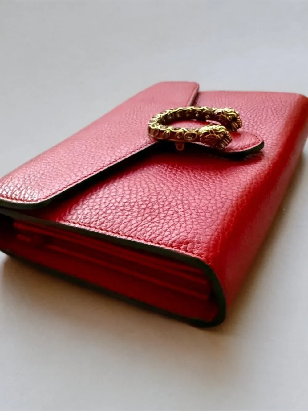 Gucci Red Leather Dionysus Wallet on a Chain - Picture 5 of 15